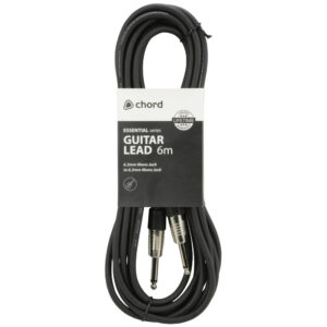 Essential Guitar Leads 6.3mm Mono Jack Plug - 6.3mm Mono Jack Plug A fully shielded guitar, instrument and audio lead for unbalanced signals. Made with a soft-grip, anti-tangle, rubberised jacket; machine-soldered connections; and professional, die-cast, 6.3mm mono jack plugs.